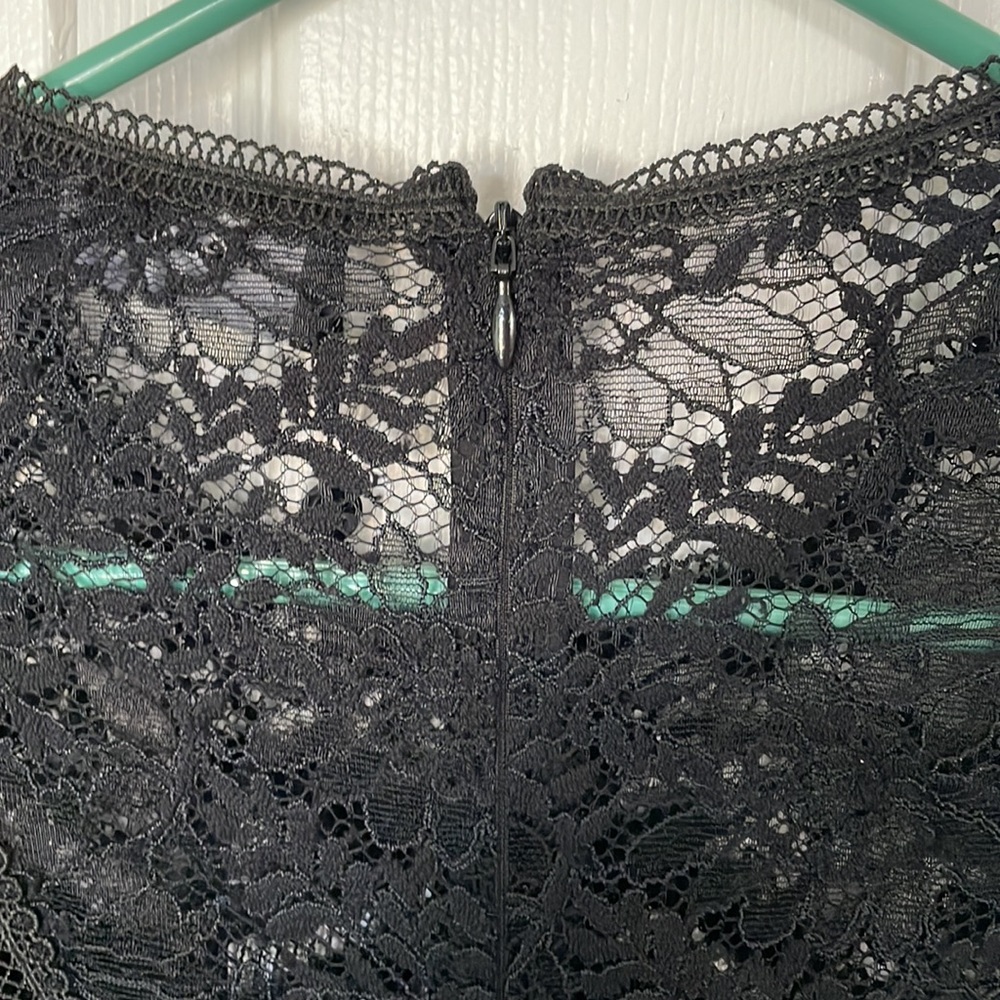The Kooples Mix Dentelle Black Lace Dress - Picture 9 of 12